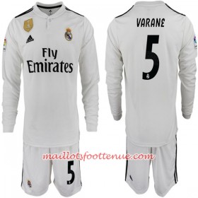 Maillot/Tenue Real Madrid VARANE 5 Enfant Domicile 2018/2019 Manche Longue